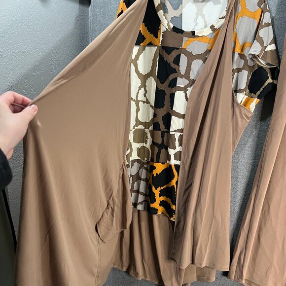 Attitudes by Renee Petite Global Illusion 3 Piece Set Cocoa Giraffe, MP - Picture 5 of 13